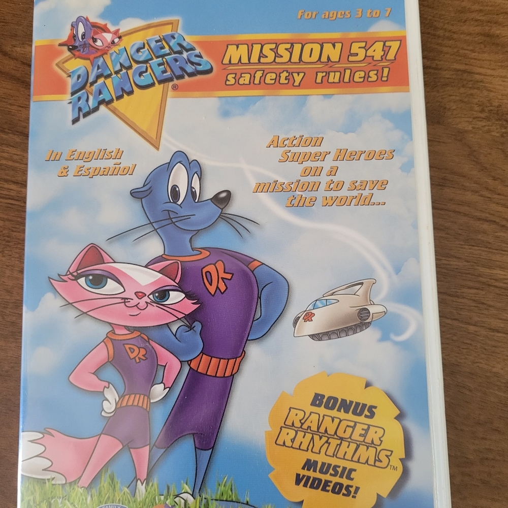 (3/$6)Danger Ranger Childrens DVD Mission 547 Safty Rules (in English & Espanol)